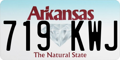 AR license plate 719KWJ