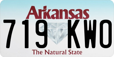 AR license plate 719KWO