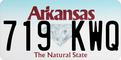 AR license plate 719KWQ