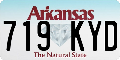 AR license plate 719KYD