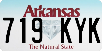 AR license plate 719KYK