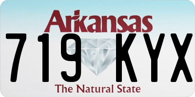AR license plate 719KYX