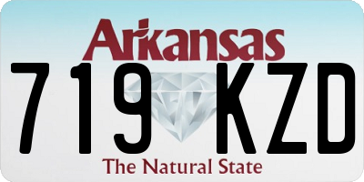 AR license plate 719KZD