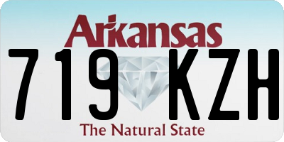AR license plate 719KZH