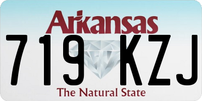 AR license plate 719KZJ