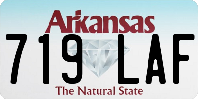 AR license plate 719LAF