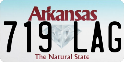 AR license plate 719LAG