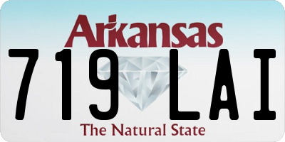 AR license plate 719LAI