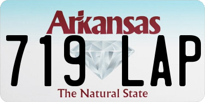 AR license plate 719LAP