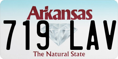 AR license plate 719LAV