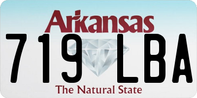AR license plate 719LBA