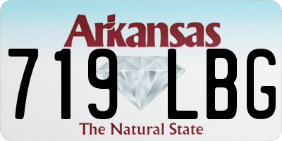 AR license plate 719LBG