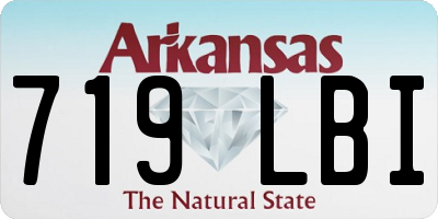 AR license plate 719LBI
