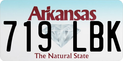 AR license plate 719LBK