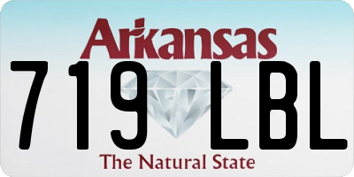 AR license plate 719LBL