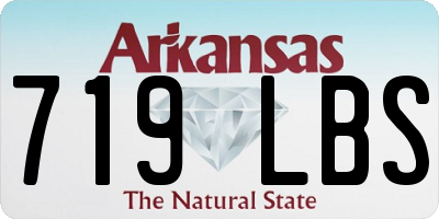 AR license plate 719LBS