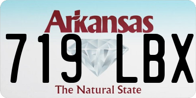 AR license plate 719LBX