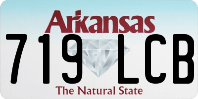 AR license plate 719LCB