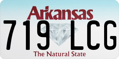AR license plate 719LCG