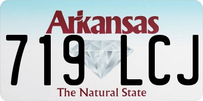 AR license plate 719LCJ