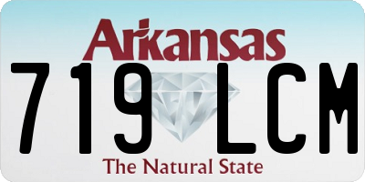 AR license plate 719LCM