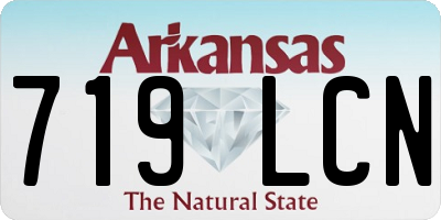 AR license plate 719LCN