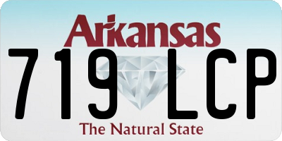 AR license plate 719LCP