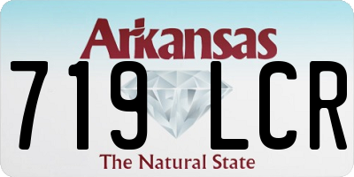 AR license plate 719LCR