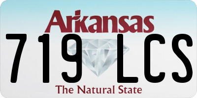 AR license plate 719LCS