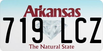 AR license plate 719LCZ