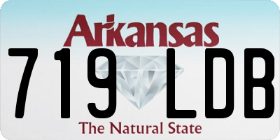 AR license plate 719LDB
