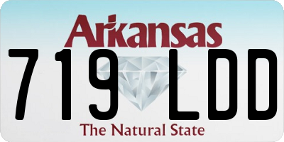 AR license plate 719LDD