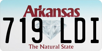 AR license plate 719LDI