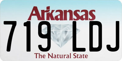 AR license plate 719LDJ