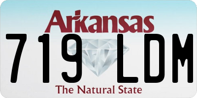 AR license plate 719LDM