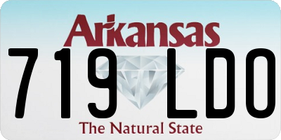 AR license plate 719LDO