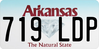 AR license plate 719LDP
