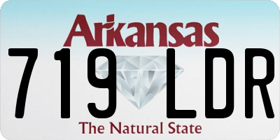 AR license plate 719LDR