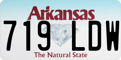 AR license plate 719LDW