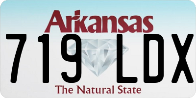 AR license plate 719LDX