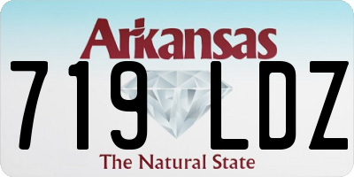 AR license plate 719LDZ