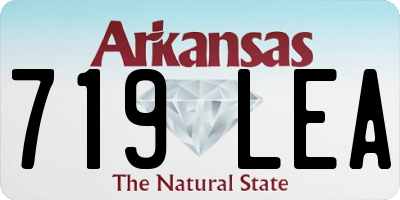 AR license plate 719LEA