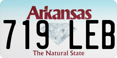AR license plate 719LEB