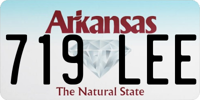 AR license plate 719LEE