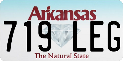 AR license plate 719LEG