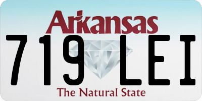 AR license plate 719LEI