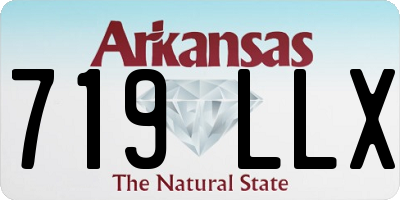 AR license plate 719LLX