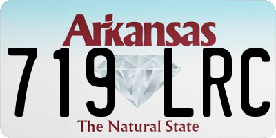 AR license plate 719LRC