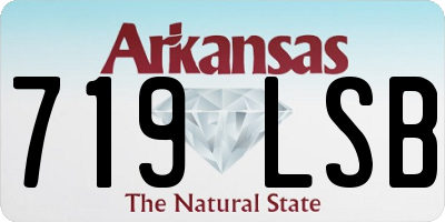 AR license plate 719LSB