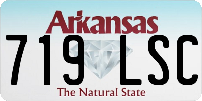 AR license plate 719LSC
